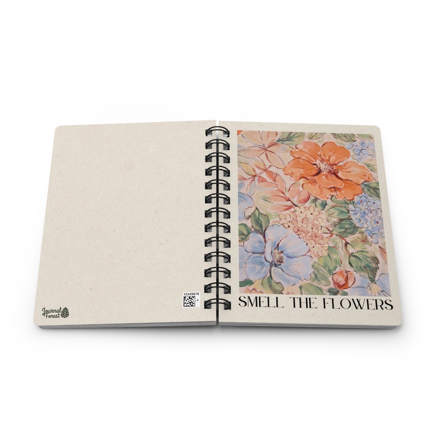 Smell The Flowers | Spiral Bound Journal | Made In The USA