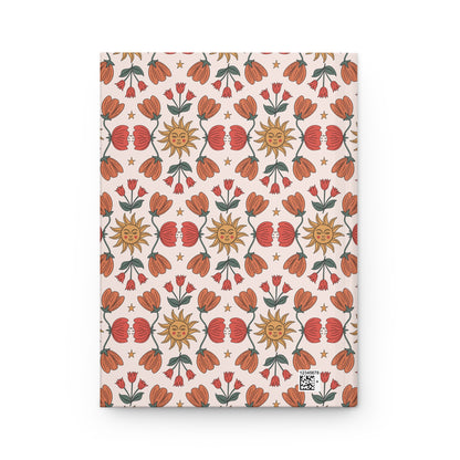 Boho Chic Blooming Spring Sunbeam | Premium | Hardcover Journal Matte