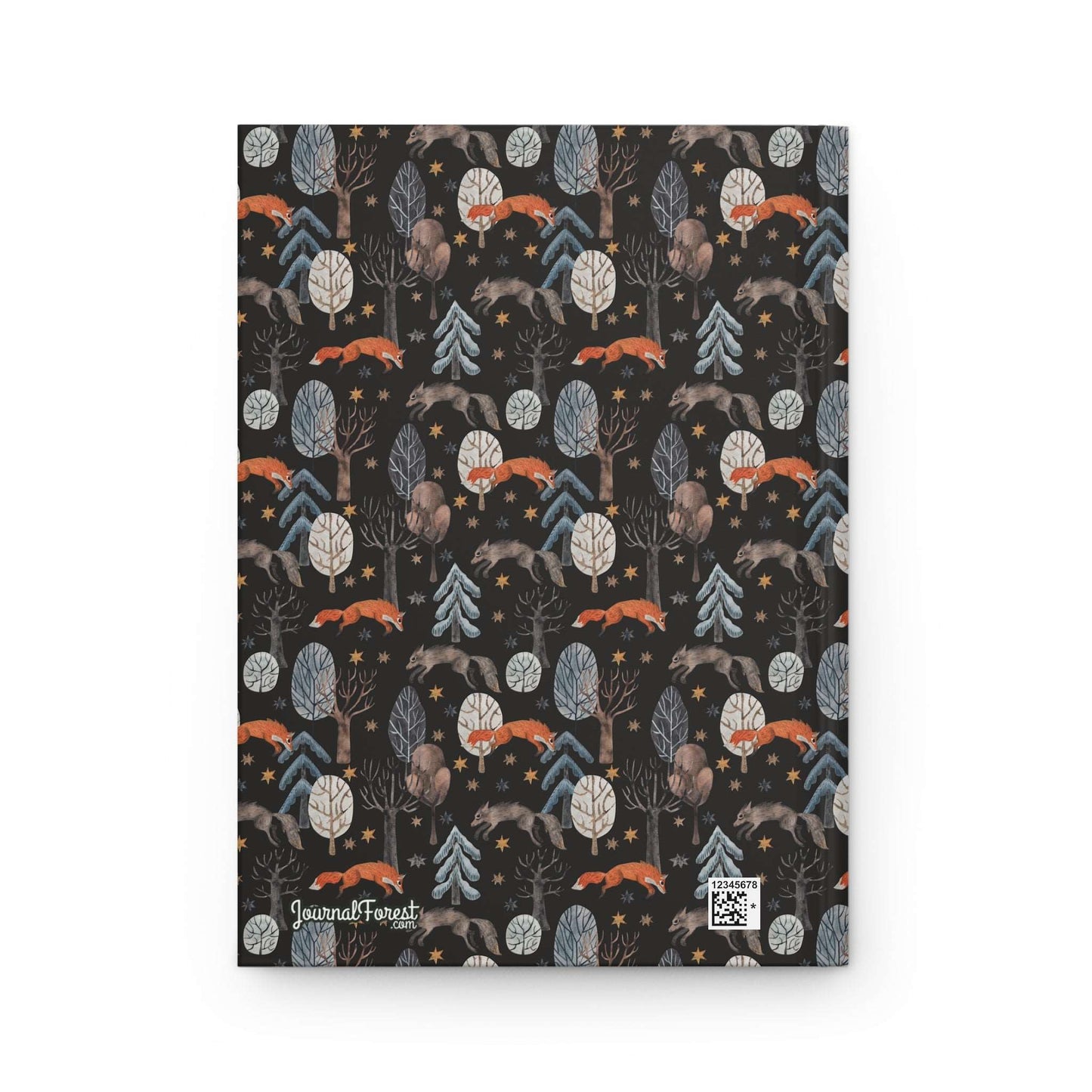 Midnight Winter Fox  | Hardcover Journal - Durable Quality Notebook