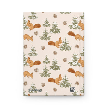 Whimsical Squirrel Winter  | Hardcover Journal - Durable Quality Notebook