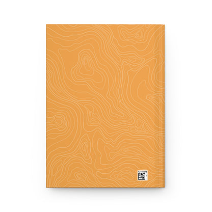 A Journal for My Adventures - Mountain Peaks Yellow - Live Fully | Premium | Hardcover Journal Matte