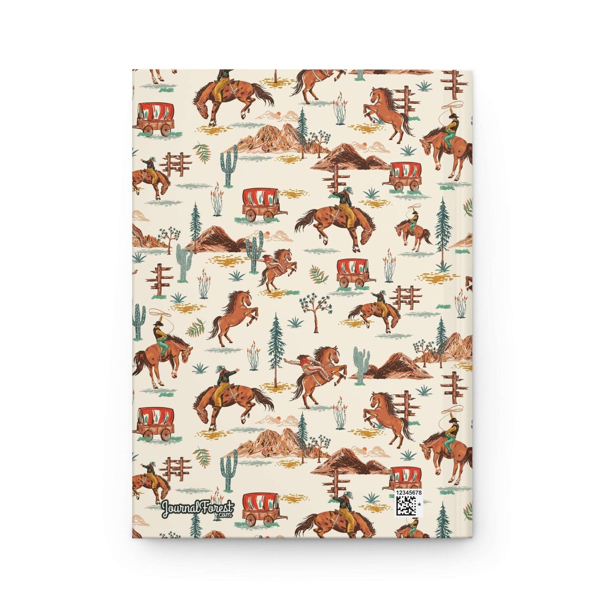 Western Frontier Cowboy  | Hardcover Journal - Durable Quality Notebook