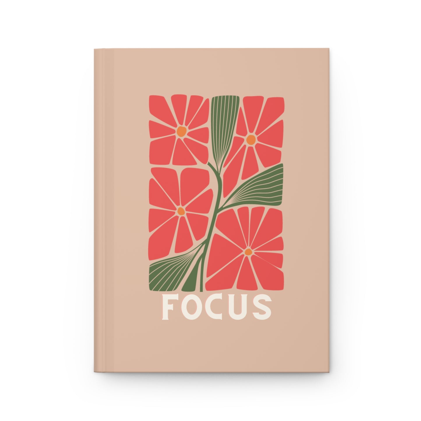 Focus Collection - Orange Flower Bouquet | Premium | Hardcover Journal Matte