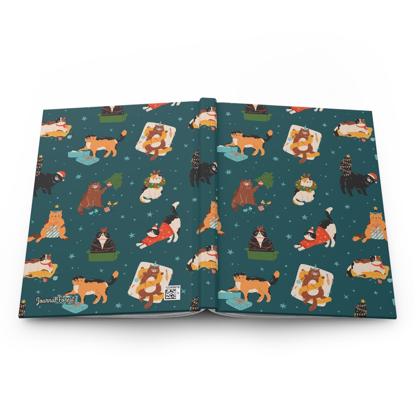 Merry Cat-astrophe  | Hardcover Journal - Durable Quality Notebook