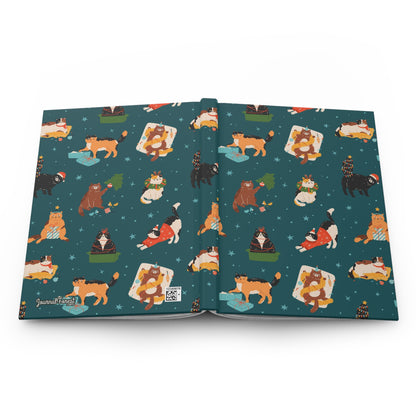 Merry Cat-astrophe  | Hardcover Journal - Durable Quality Notebook