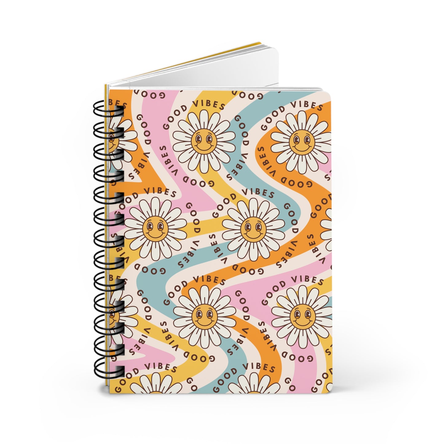 Blooming Vibes: Good Vibes | Spiral Bound Journal | Made In The USA