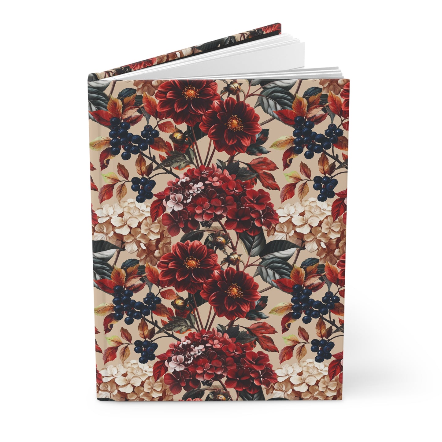 Velvet Flower Blooms  | Hardcover Journal - Durable Quality Notebook