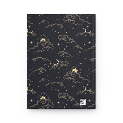 Golden Midnight Skies  | Hardcover Journal - Durable Quality Notebook