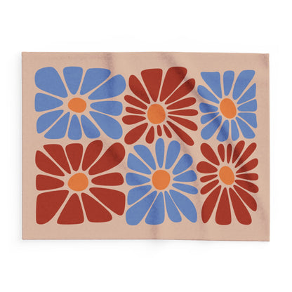 Boho-Chic Sun Flower Garden | Ultra-Soft Lightweight Arctic Fleece Blanket