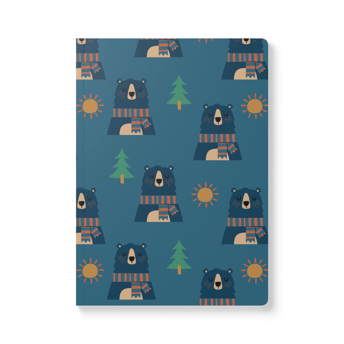 Tranquil Bear in the Woods | Softcover Premium Journal Notebook