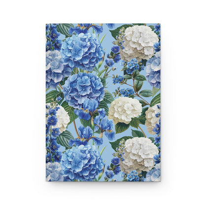 Blue Blossoms  | Premium | Hardcover Journal Matte