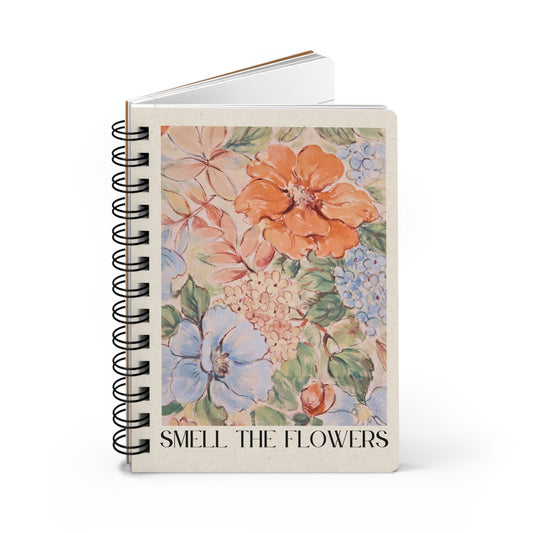 Smell The Flowers | Spiral Bound Journal | Made In The USA