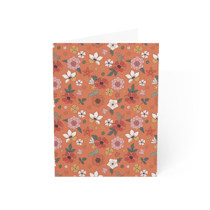 Floral Greeting Cards Set - 10pc