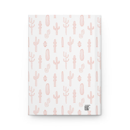 Blushing Desert Cactus   | Premium | Hardcover Journal Matte