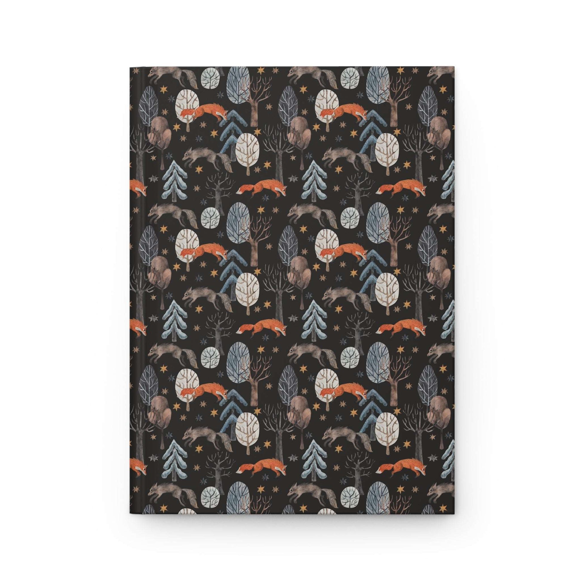 Midnight Winter Fox  | Hardcover Journal - Durable Quality Notebook