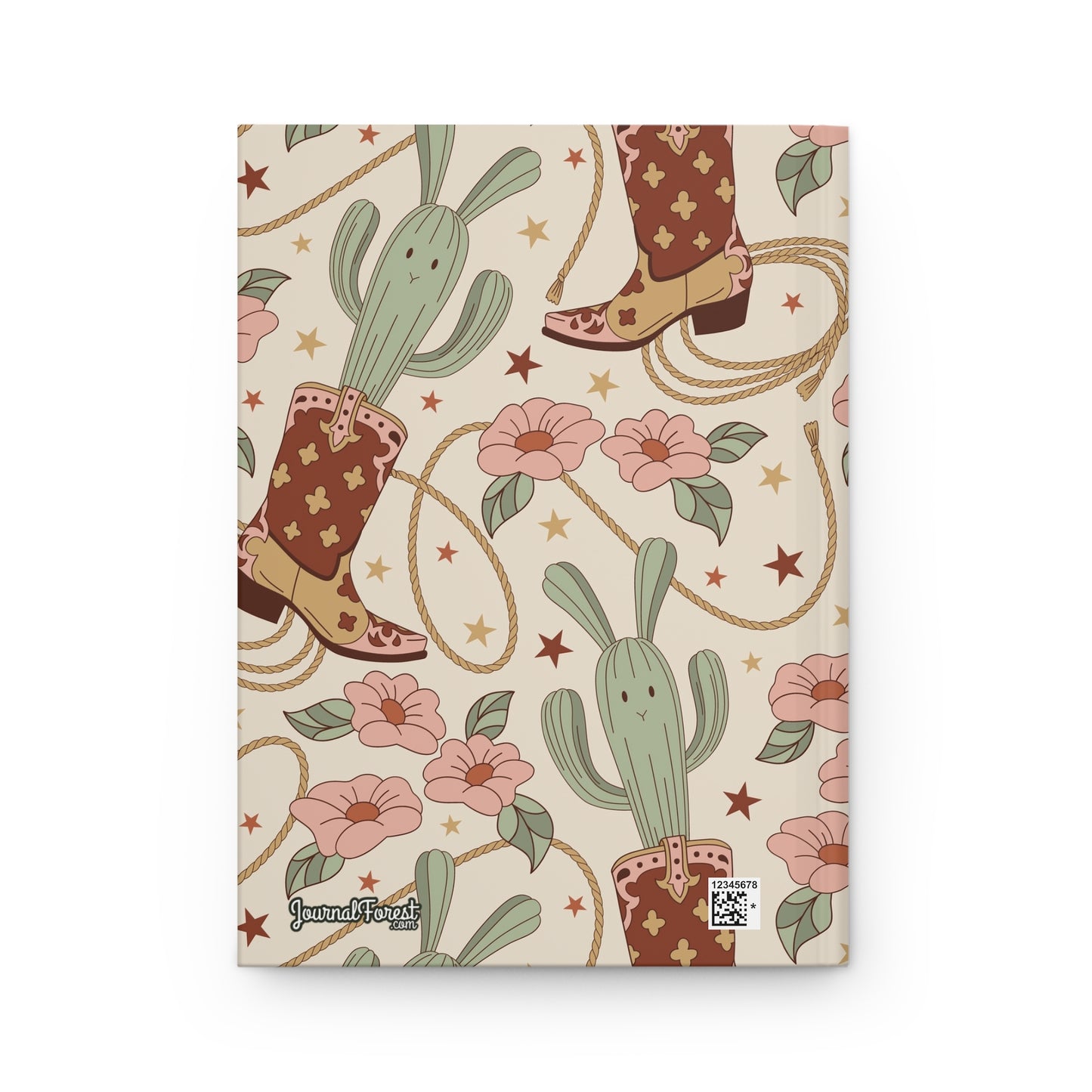 Desert Dreams in a Cowboy Boot  | Premium | Hardcover Journal Matte