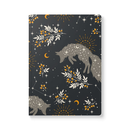 Cosmic Fox Under Starry Skies Astrology | Softcover Premium Journal Notebook