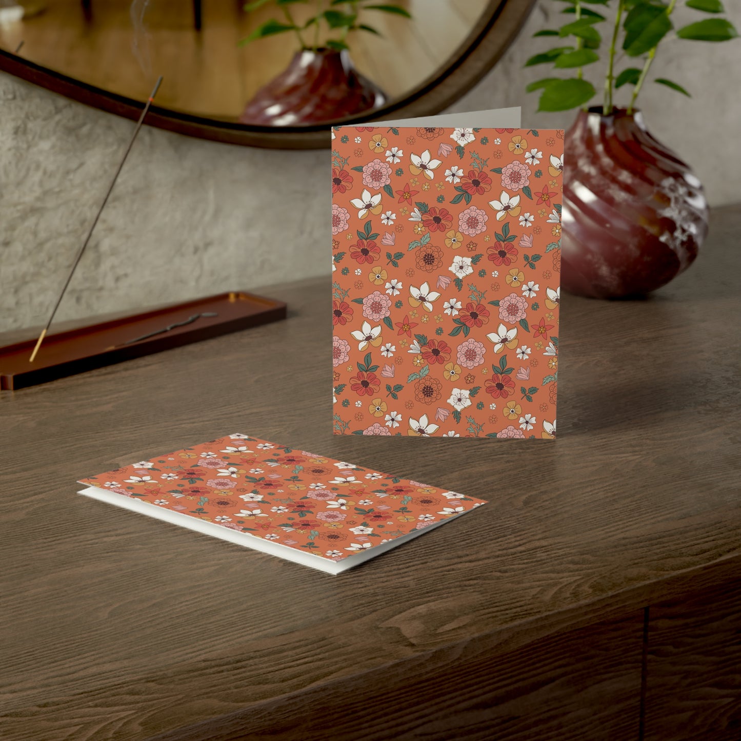 Floral Greeting Cards Set - 10pc