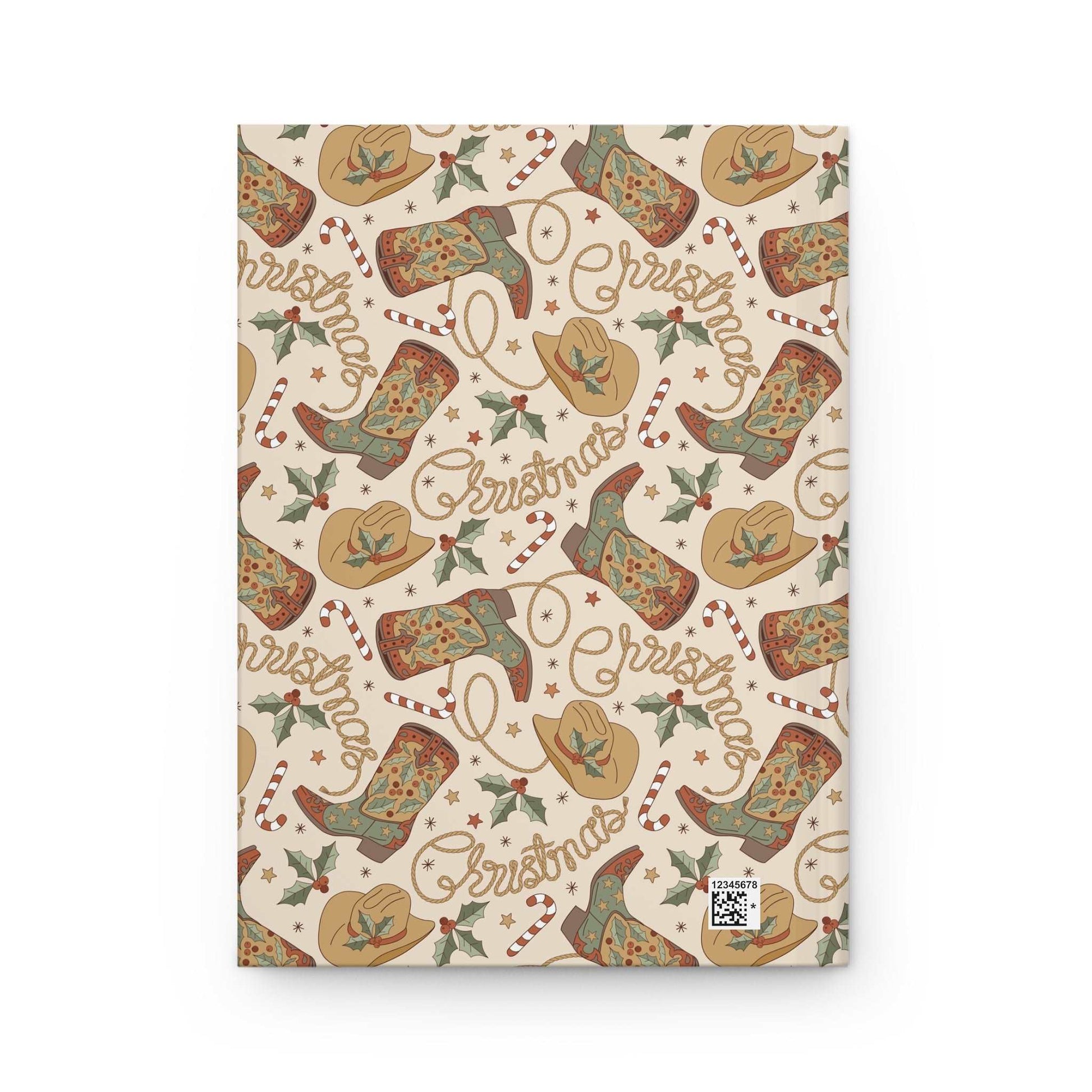 Cowgirl Christmas Holiday  | Premium | Hardcover Journal - Durable Quality Notebook