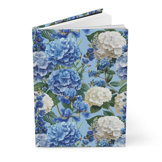 Blue Blossoms  | Premium | Hardcover Journal Matte