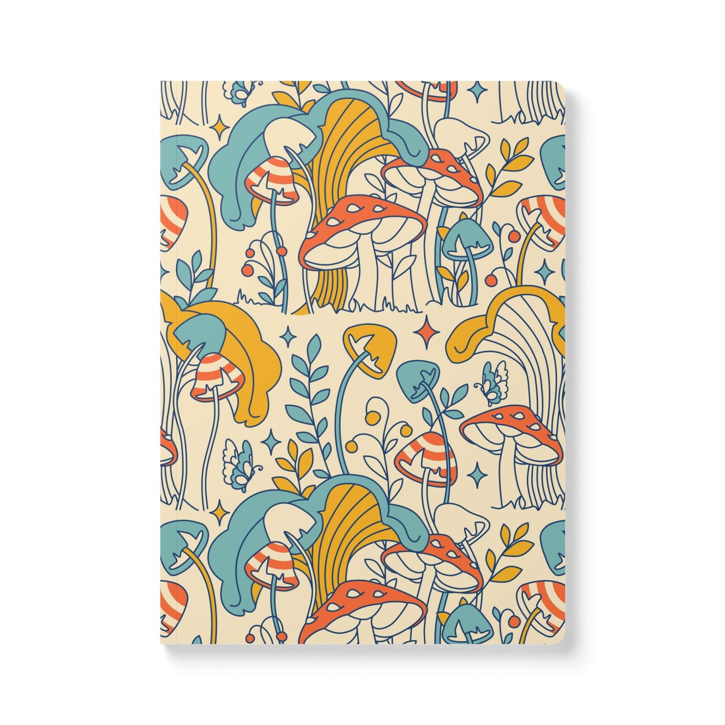 Funky Mushrooms | Softcover Journal - Durable Quality Notebook