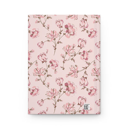 Petal Pink Garden  | Premium | Hardcover Journal Matte