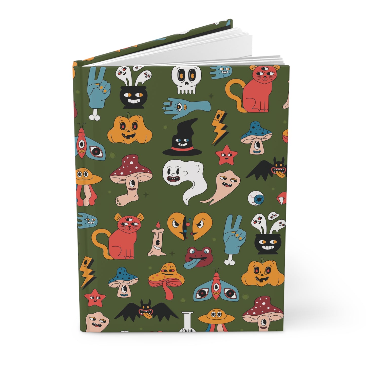 [ADULT] Mystical Mushrooms & Magic Hands | Premium | Hardcover Journal Matte