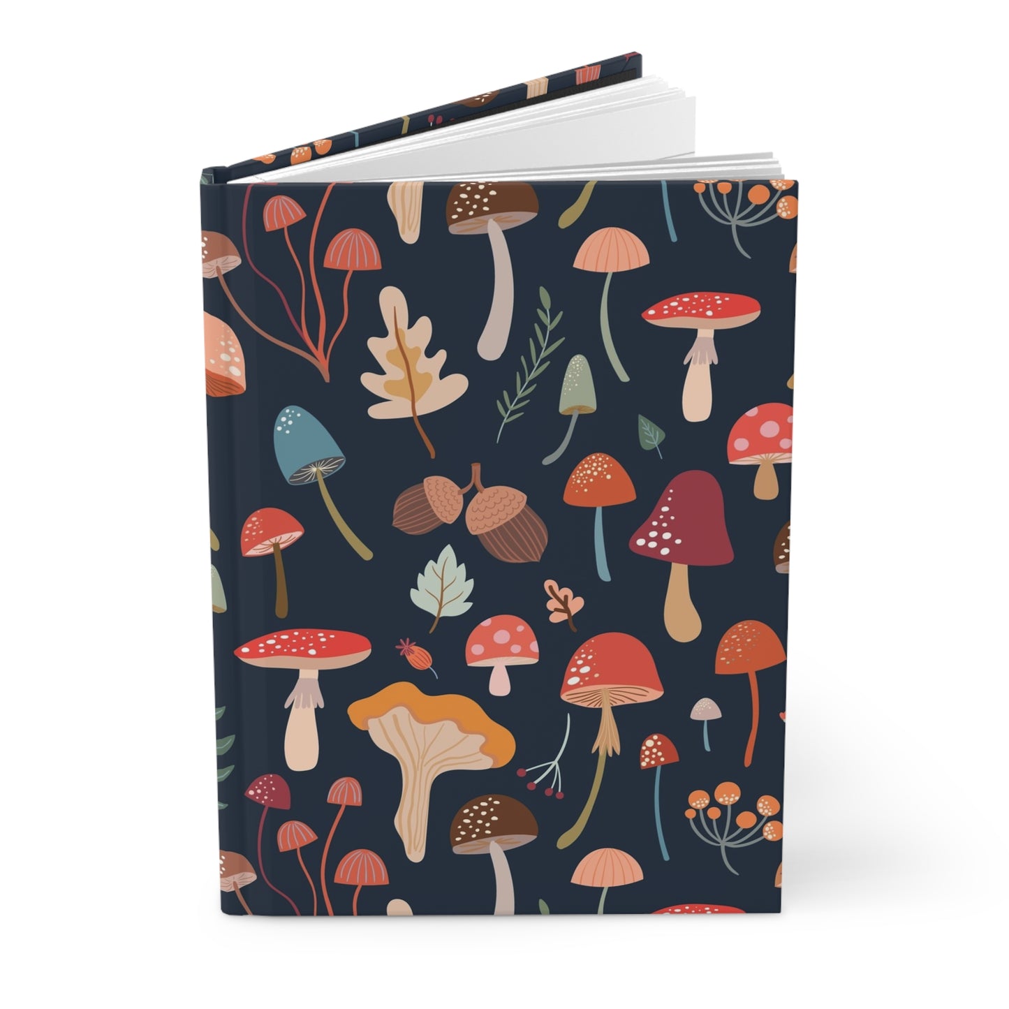 Forest Whimsy Mushroom Kingdom  | Hardcover Journal - Durable Quality Notebook