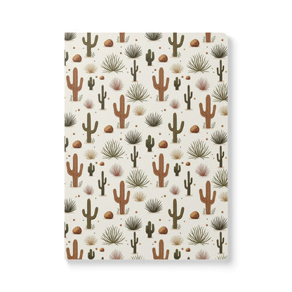 Desert Serenity - Cactus Pattern | Softcover Premium Journal Notebook