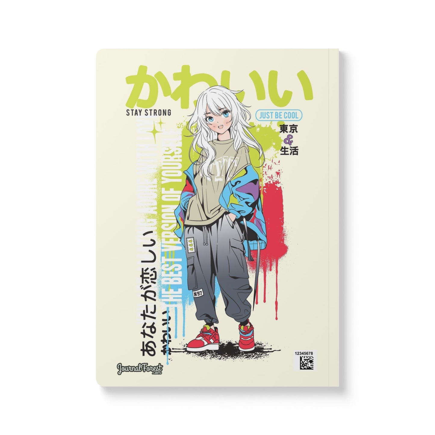 Anime Dreams: Stay Strong, Be Cool | Softcover Premium Journal Notebook