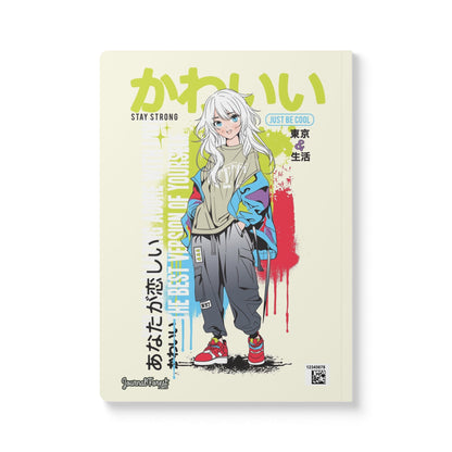 Anime Dreams: Stay Strong, Be Cool | Softcover Premium Journal Notebook