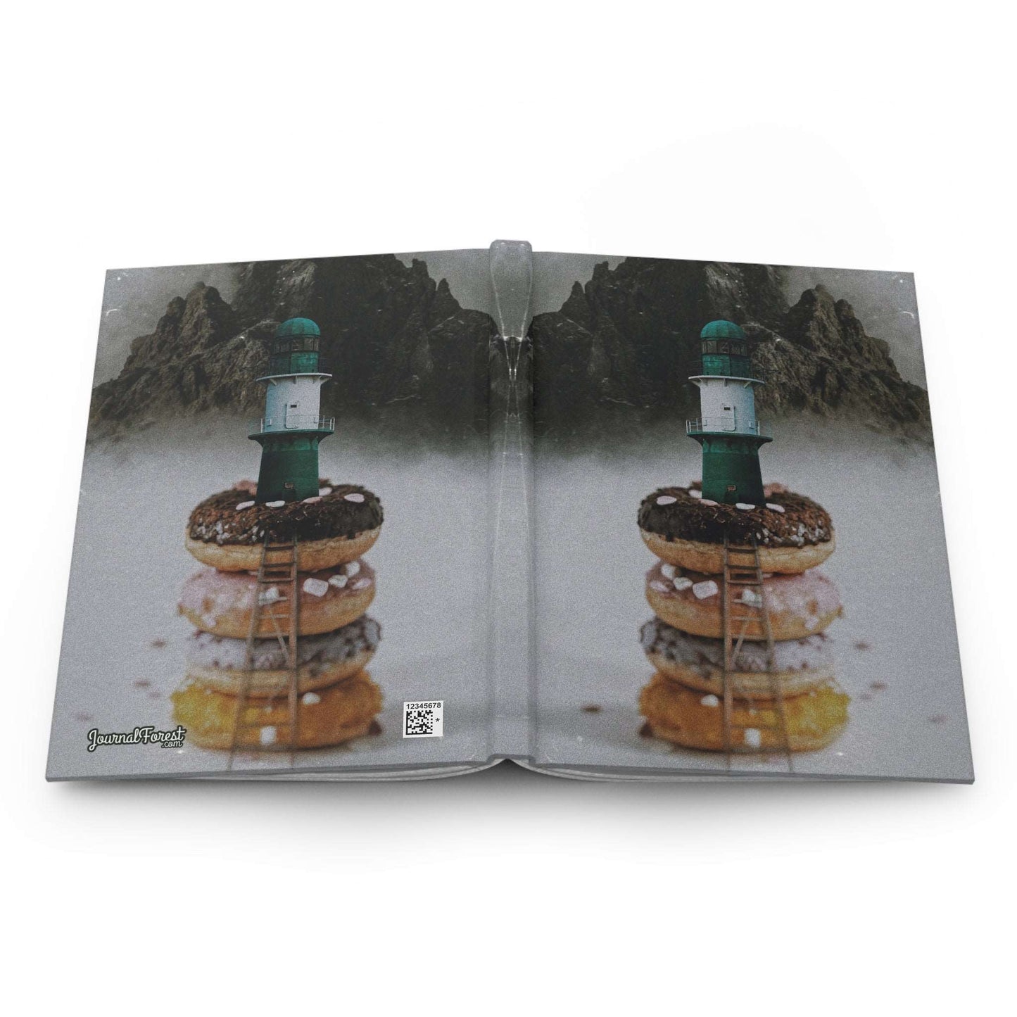 Donut Land Lighthouse | Hardcover Journal - Durable Quality Notebook