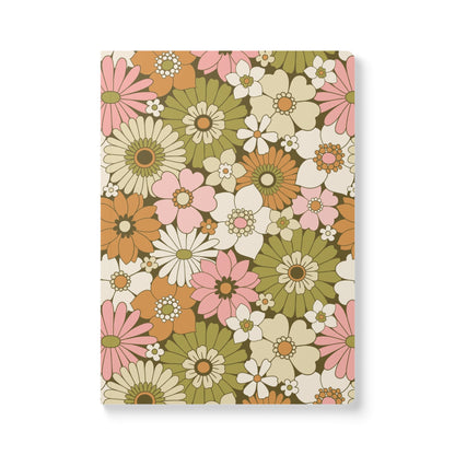 Retro Bloom Revival | Softcover Premium Journal Notebook