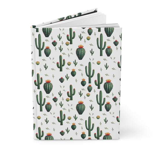 Desert Dreams - Cactus Pattern  | Premium | Hardcover Journal Matte