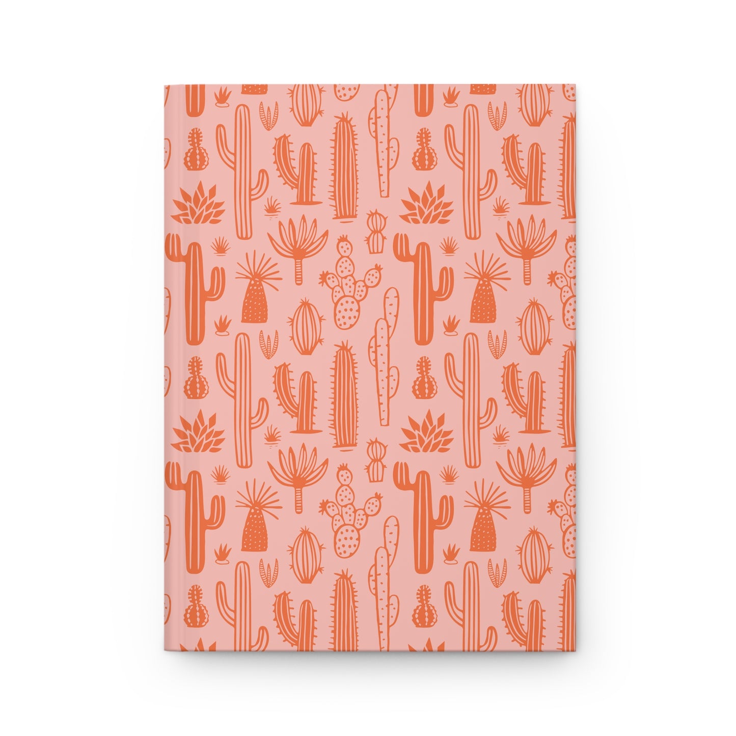 Orange Oasis Cactus Notebook  | Premium | Hardcover Journal Matte