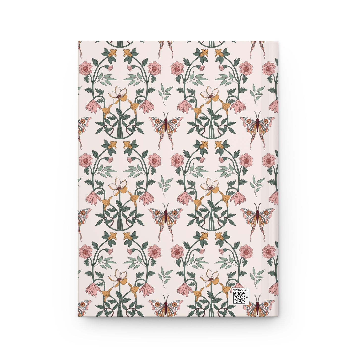 Boho Chic Fluttering Butterfly Blooms | Premium | Hardcover Journal Matte