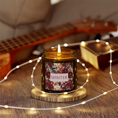 Winter Snowflakes | Scented Candle, Coconut Apricot Wax (4oz, 9oz)