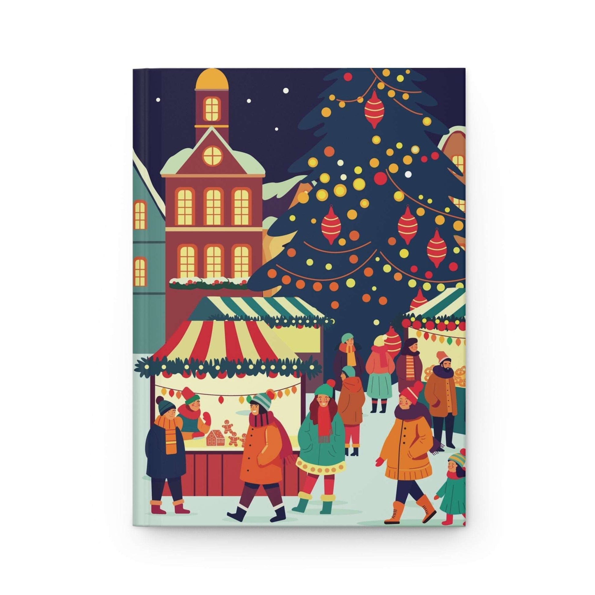 Holiday Village | Premium | Hardcover Journal - Durable Quality Notebook