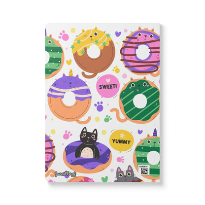 Donuts, Cats & Giggles | Softcover Premium Journal Notebook