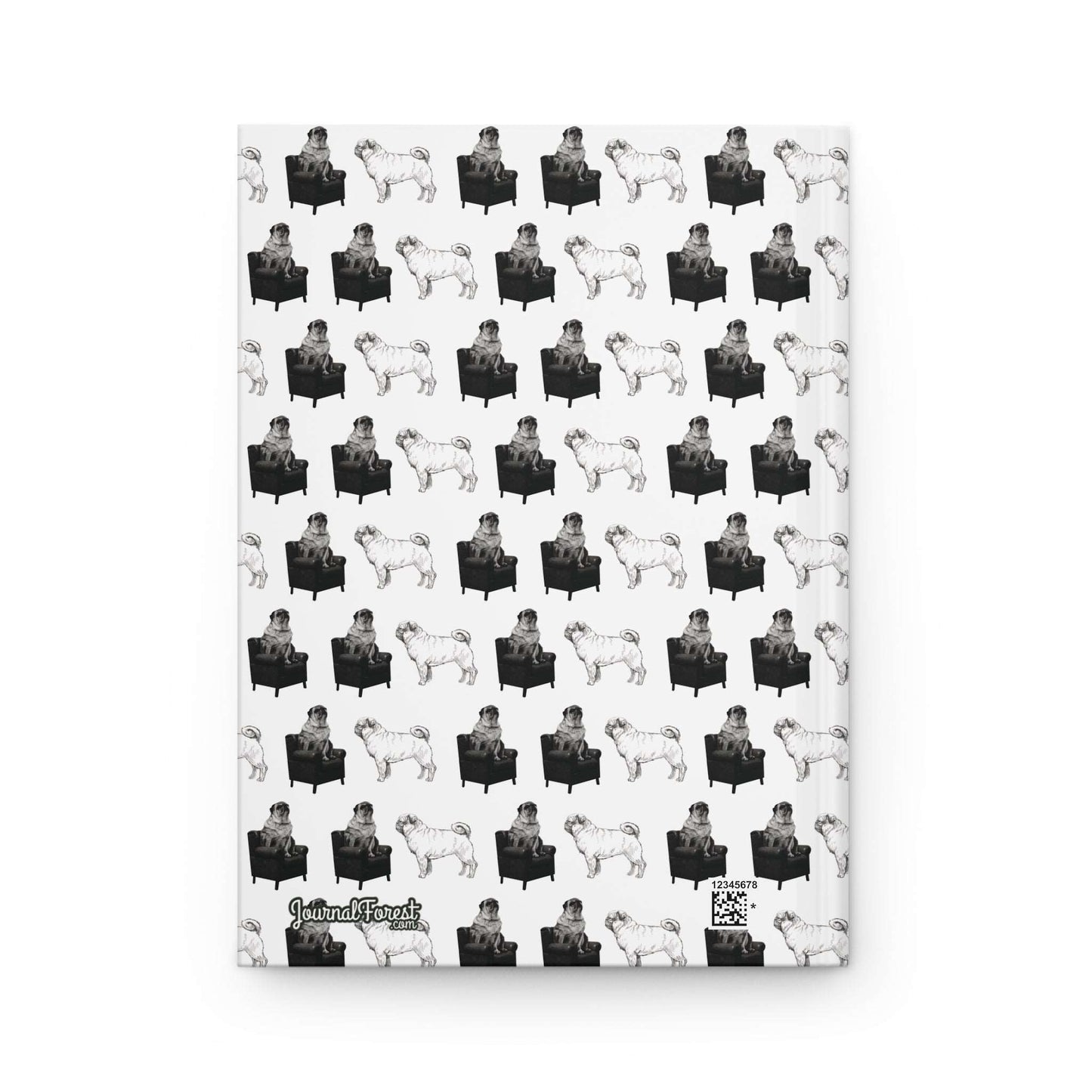 Pug Parade | Hardcover Journal - Durable Quality Notebook