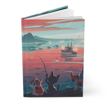 Anime Dreams: Cats & Tranquil Waters | Premium | Hardcover Journal Matte