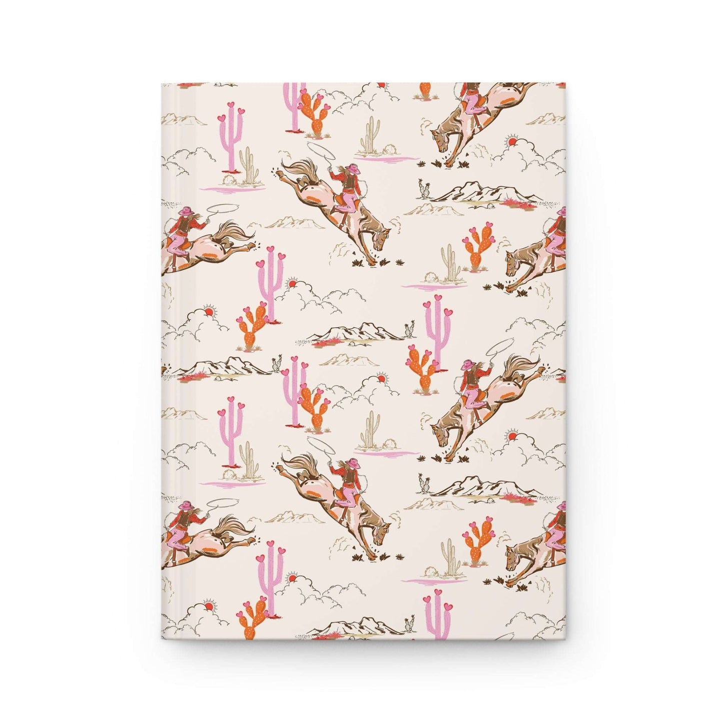 Rustic Pink Cowgirl | Hardcover Journal - Durable Quality Notebook