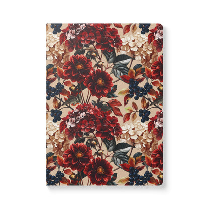 Velvet Flower Blooms | Softcover Premium Journal Notebook