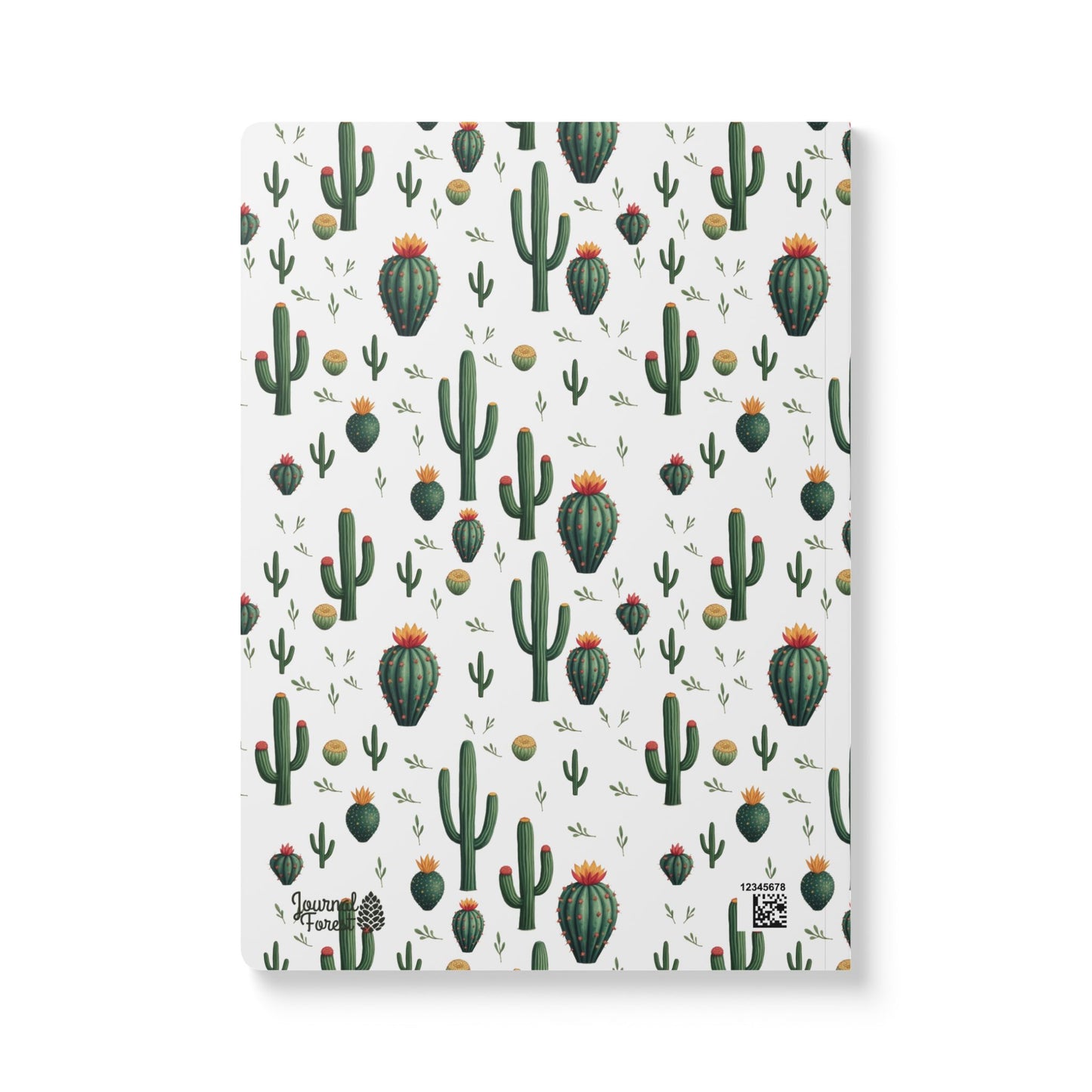 Desert Dreams - Cactus Pattern | Softcover Premium Journal Notebook