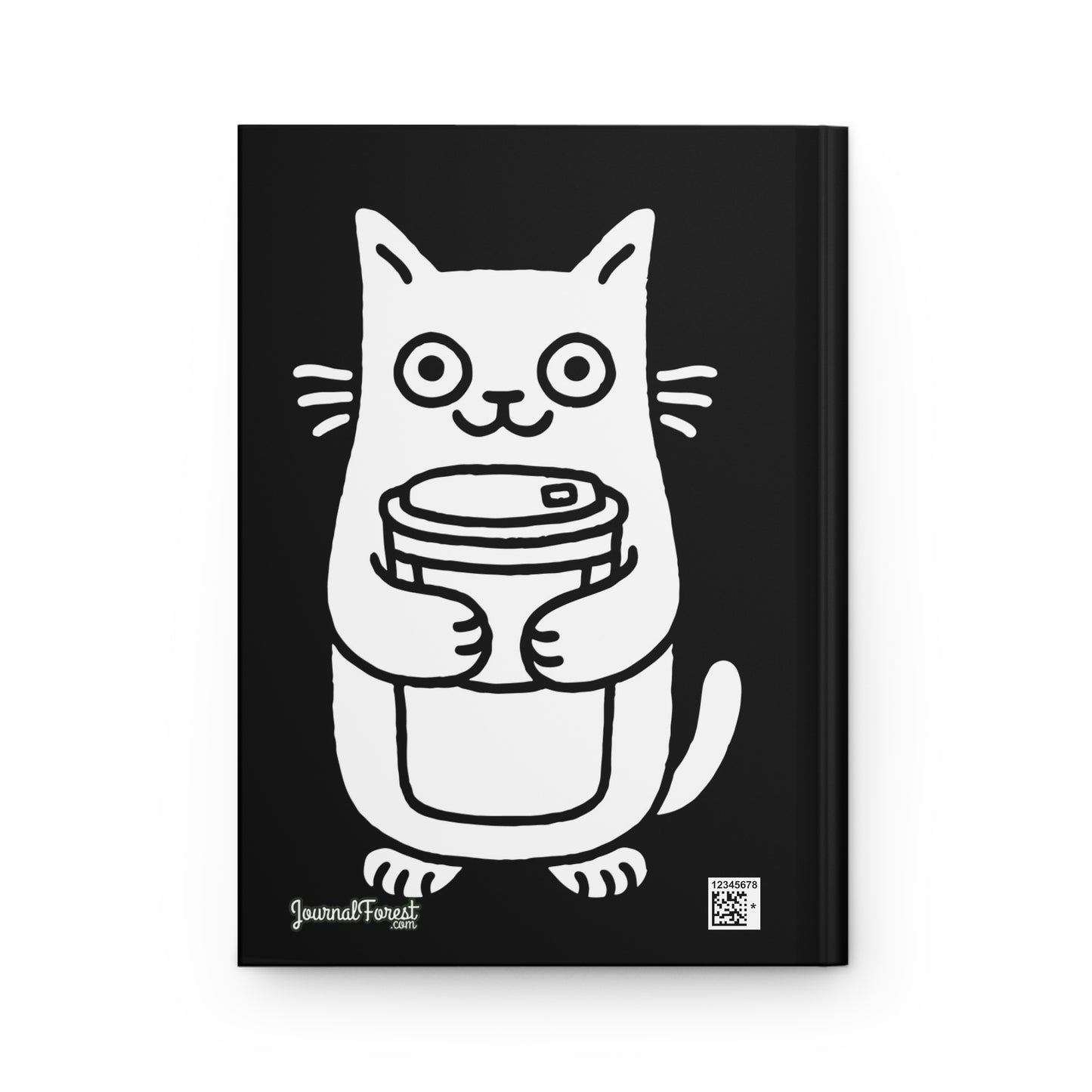 Caffeinated Kitty  | Hardcover Journal - Durable Quality Notebook