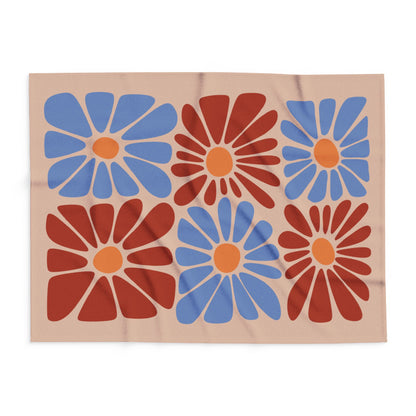 Boho-Chic Sun Flower Garden | Ultra-Soft Lightweight Arctic Fleece Blanket