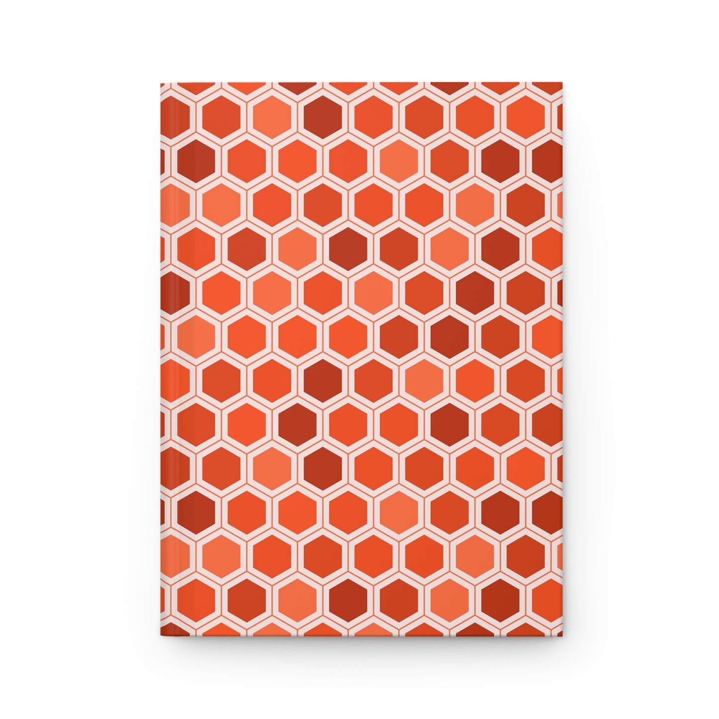 Crimson Hexagon Mosaic | Hardcover Journal - Durable Quality Notebook