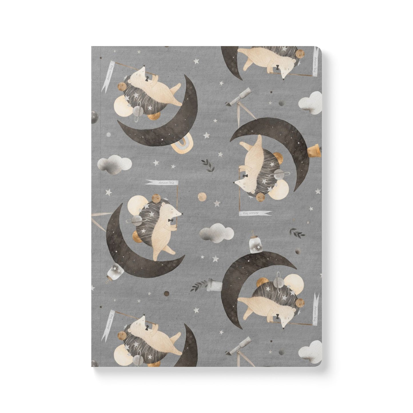 Moonwalker Hedgehog: Cosmic Journey Notebook | Softcover Premium Journal Notebook