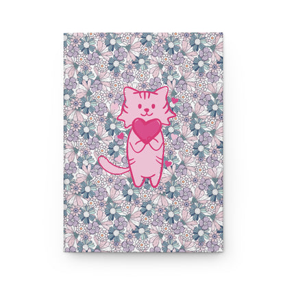 The Floral Cat of Love | Premium | Hardcover Journal Matte