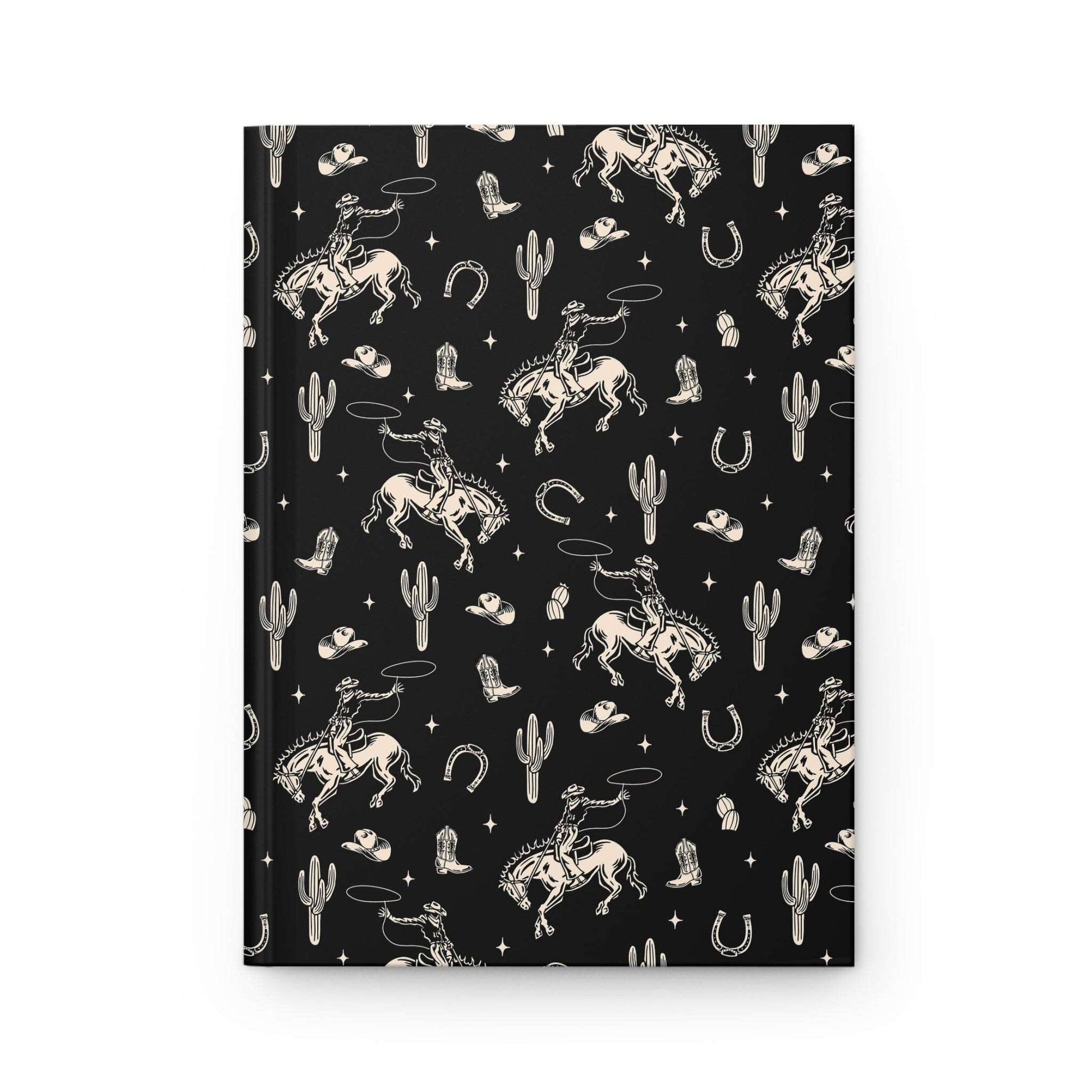 Midnight Western Cowboy | Hardcover Journal - Durable Quality Notebook